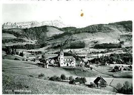 Haslen AI Dorf Ansicht  1961 mit Flecken