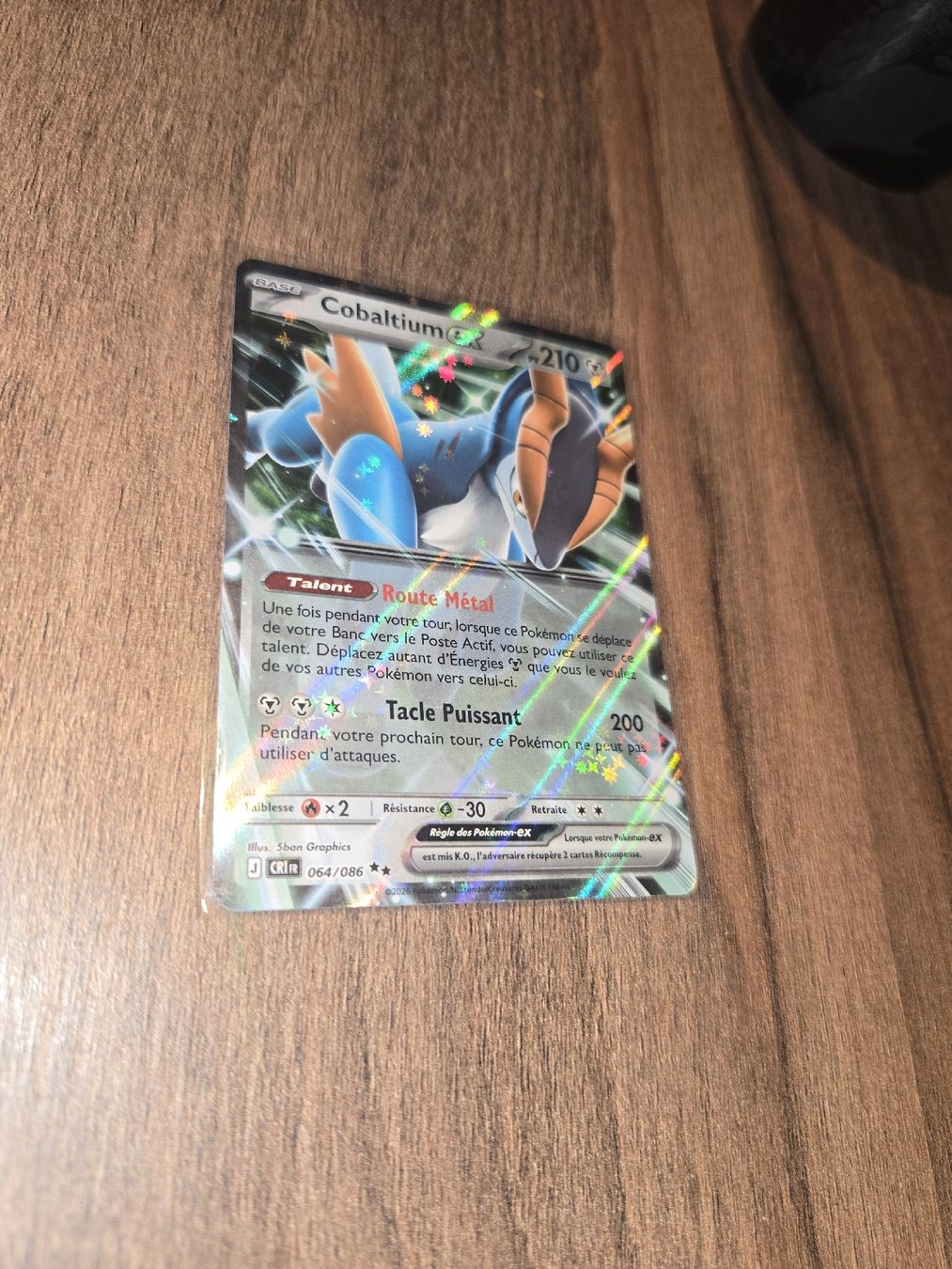Pokémon Carte collezionabili: Chaos Ascendant Cobaltium EX p64/086 – Nuovo (secondo la descrizione) da Rossinière venduto da seb_68fd