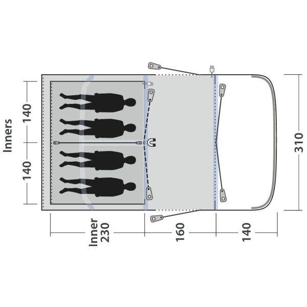 Outwell Tende : Outwell Hayward Lake 4ATC – Usato da Thun venduto da von_ygs5 3