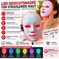 LED Light Therapy Facial Mask white multi-color new