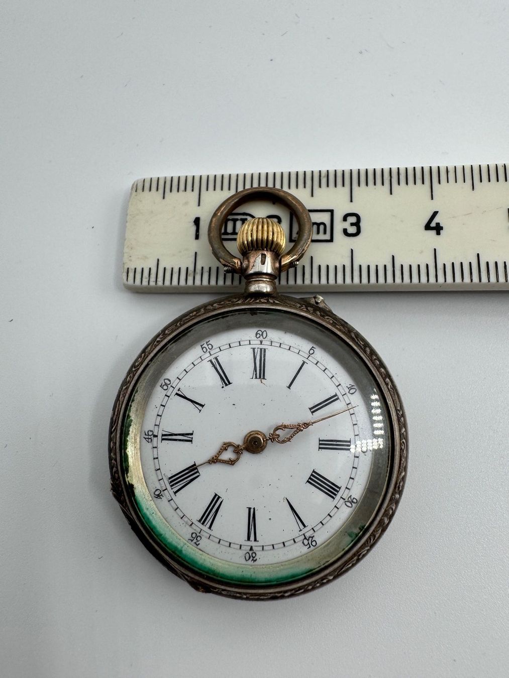 Orologi: Antike Silberne Taschenuhr – Usato da Sachseln venduto da BONATI01 8