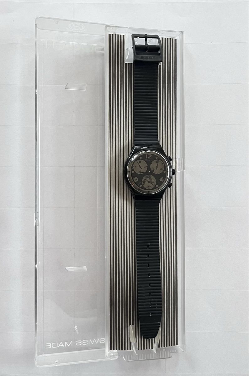 Swatch Uhren: Swatch Chrono Black Vintage Uhr 1992 – Neu (gemäss Beschreibung) aus Wädenswil von melleidl 1