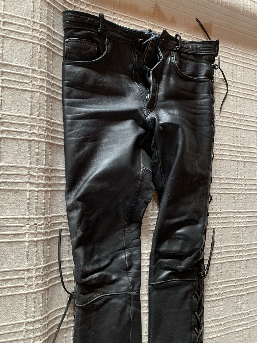 IXS Pantaloni: Schnürlederhose, IXS, Gr. 50, – Usato da Röschenz venduto da Corvette8 3