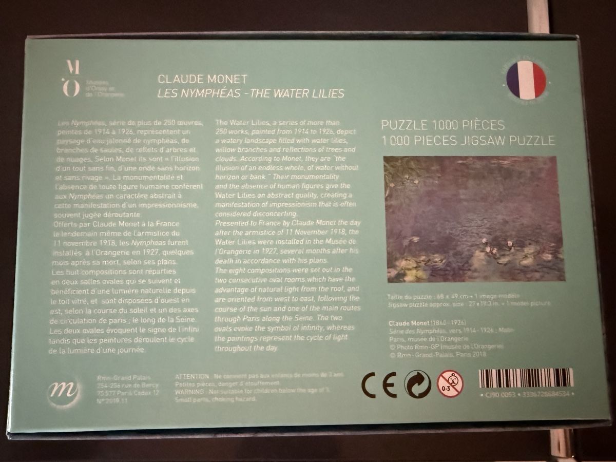 Puzzle: Claude Monet Puzzle NEU – Nuovo e nell'imballaggio originale da Zürich venduto da ljjud 1