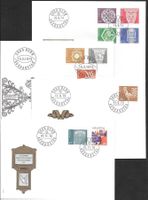 4 FDC Serie 534-542 ET 1973/1974/1975