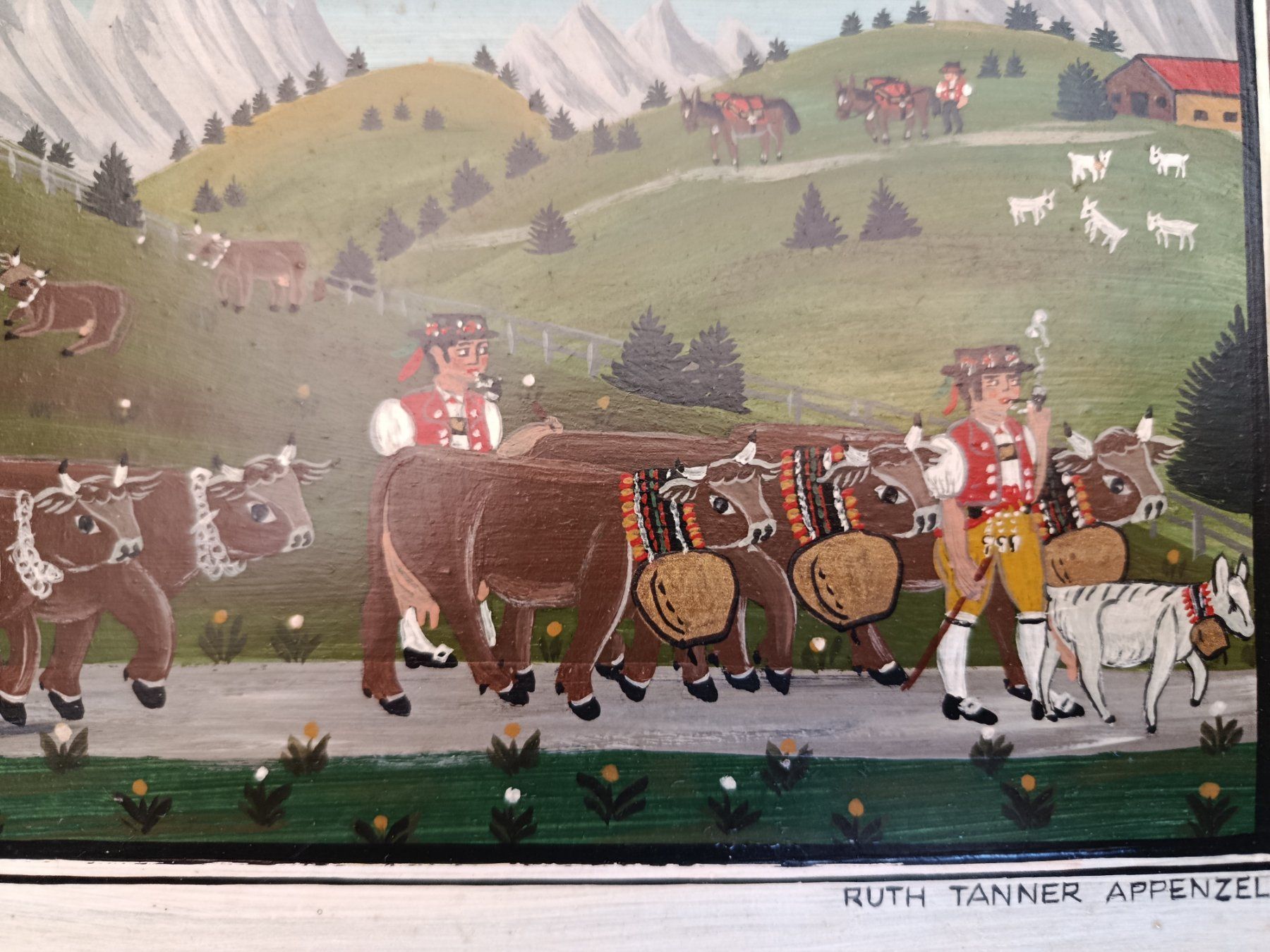 Dipinti: Ruth Tanner Appenzell Gemälde – Usato da Riehen venduto da twentymodern 3