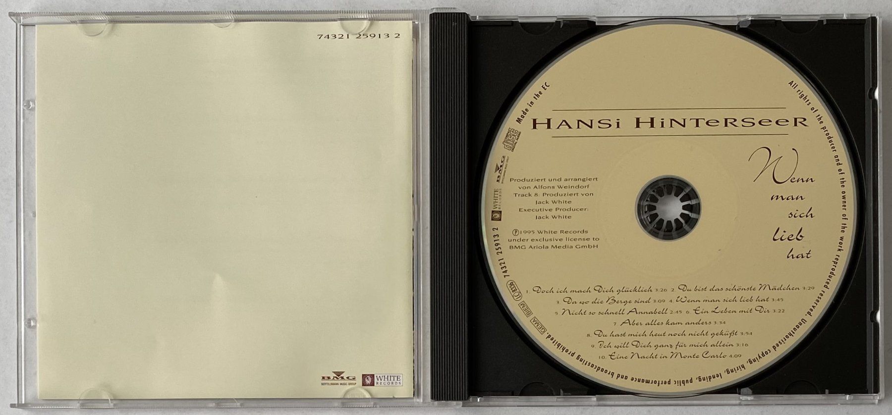 CD: Hansi Hinterseer, Wenn Man Sich Lieb Hat – Usato da Flums venduto da Asquillo 2