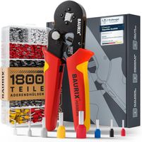 Crimpzange Set mit 1800 Aderendhülsen Set  [Für 0,25-10mm²]