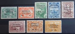 S. Thome e Principe Portugal Kat. 129-136 * 1913