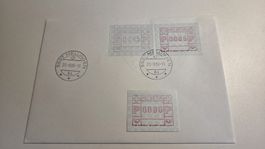 1989 ATM Brief und Einzelmarke 0006 Wert