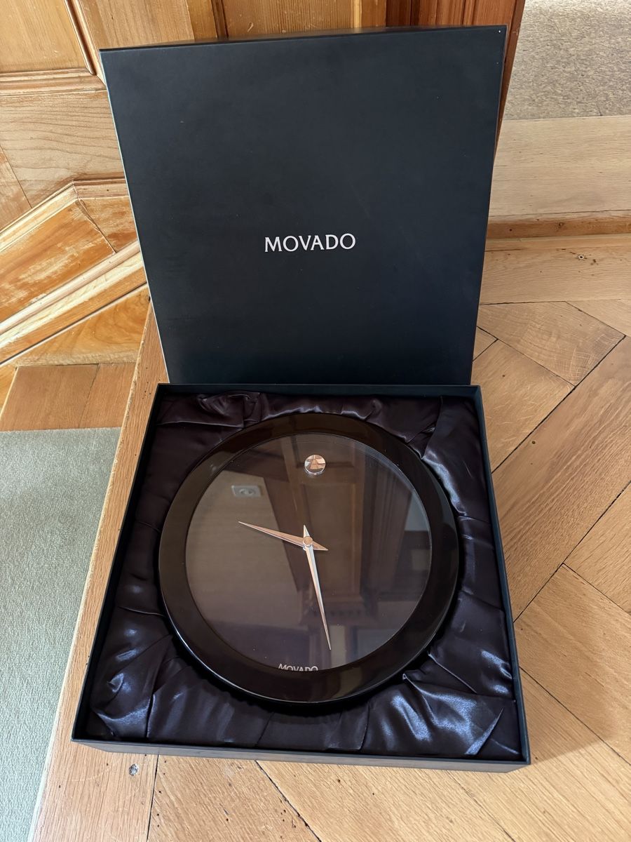 Movado Orologi: Movado Wanduhr NEU – Nuovo e nell'imballaggio originale da Schaffhausen venduto da oscarstahelag
