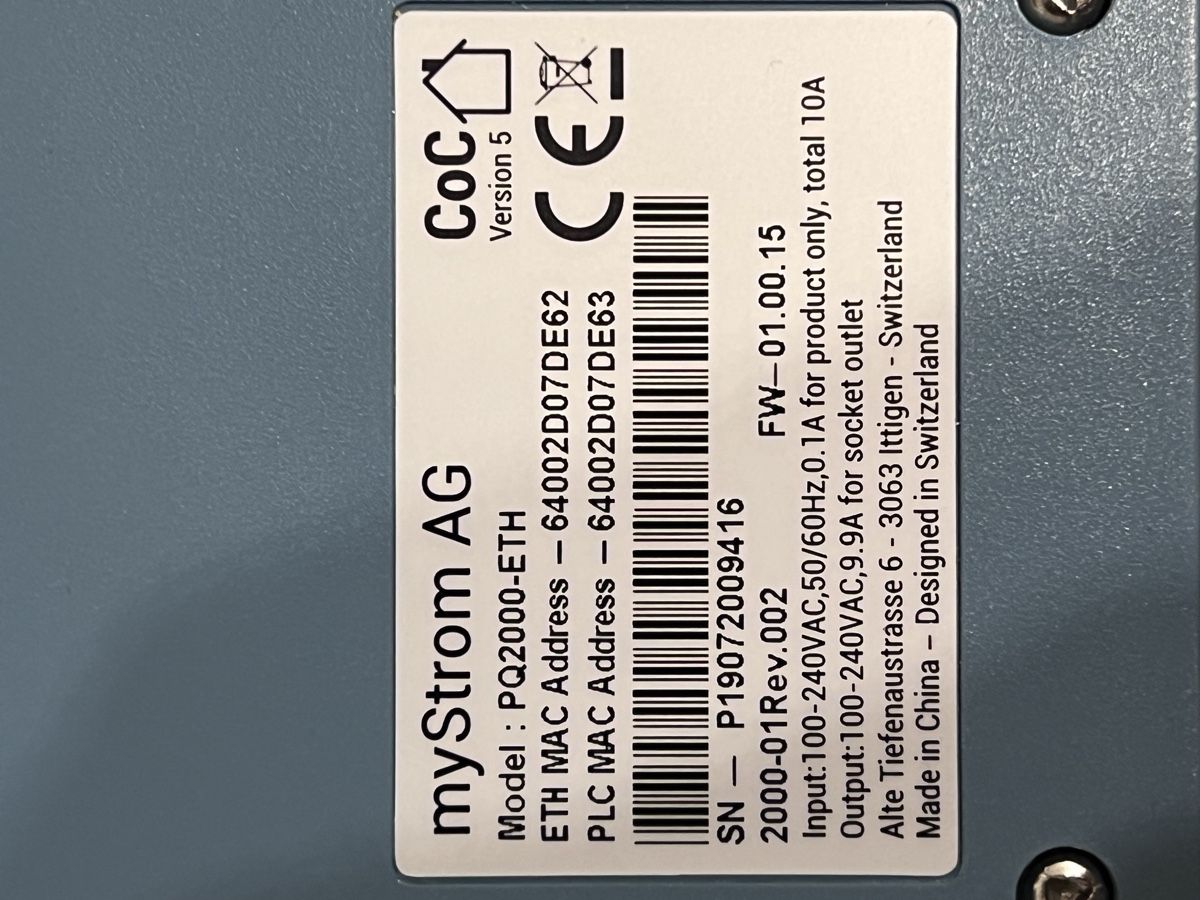 myStrom Stecker: 3 myStrom PQ2000-ETH gebraucht – Gebraucht aus Wangen SZ von leuholz-garage 1