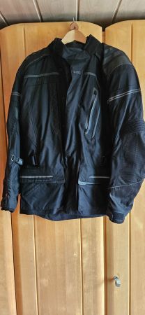 Motorradjacke Textil Herren Allwetter Grösse XXLSchwarz