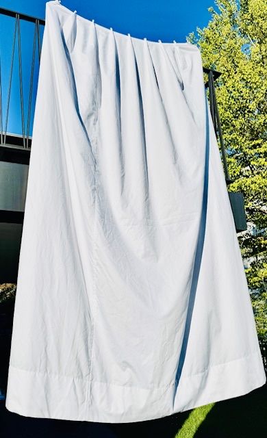 Tende: Weisse Tagesvorhänge in Baumwolle – Usato da St. Gallen venduto da Bt5 1