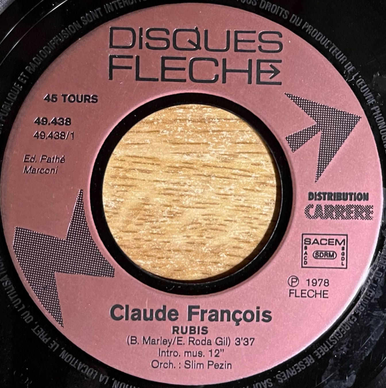 Dischi in vinile: CLAUDE FRANÇOIS - RUBIS – Usato da Bussigny venduto da vinyl-pas-cher 3