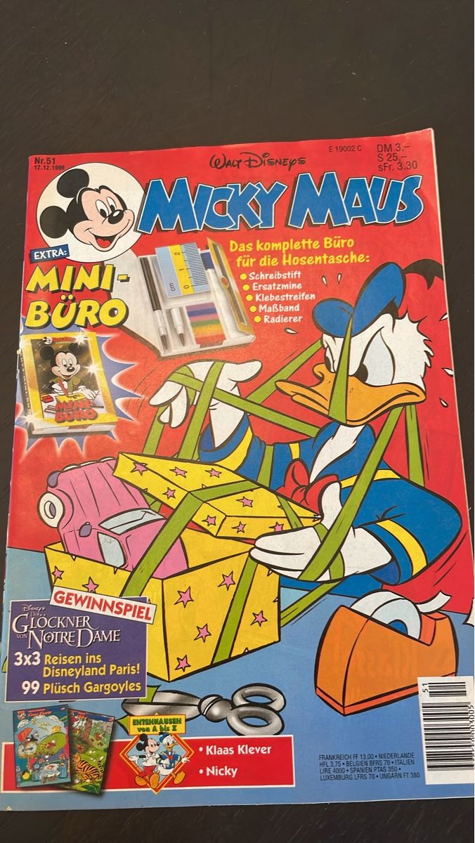Fumetti: Micky Maus Heft Nr. 51, 12.12.1996 – Nuovo (secondo la descrizione) da Therwil venduto da rubininio