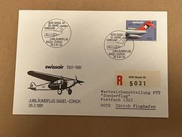 Swissair Einschreiben