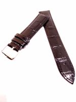 Bracelet de montre en cuir de veau souple 20 mm noir