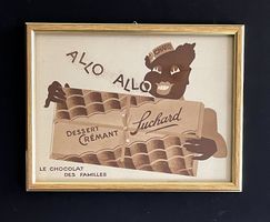 Chocolat Suchard  Dessert Crémant - Alte Rahmenwerbung 1930