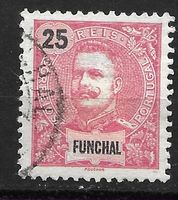 Funchal 1899: 25 R. rosa/schwarz