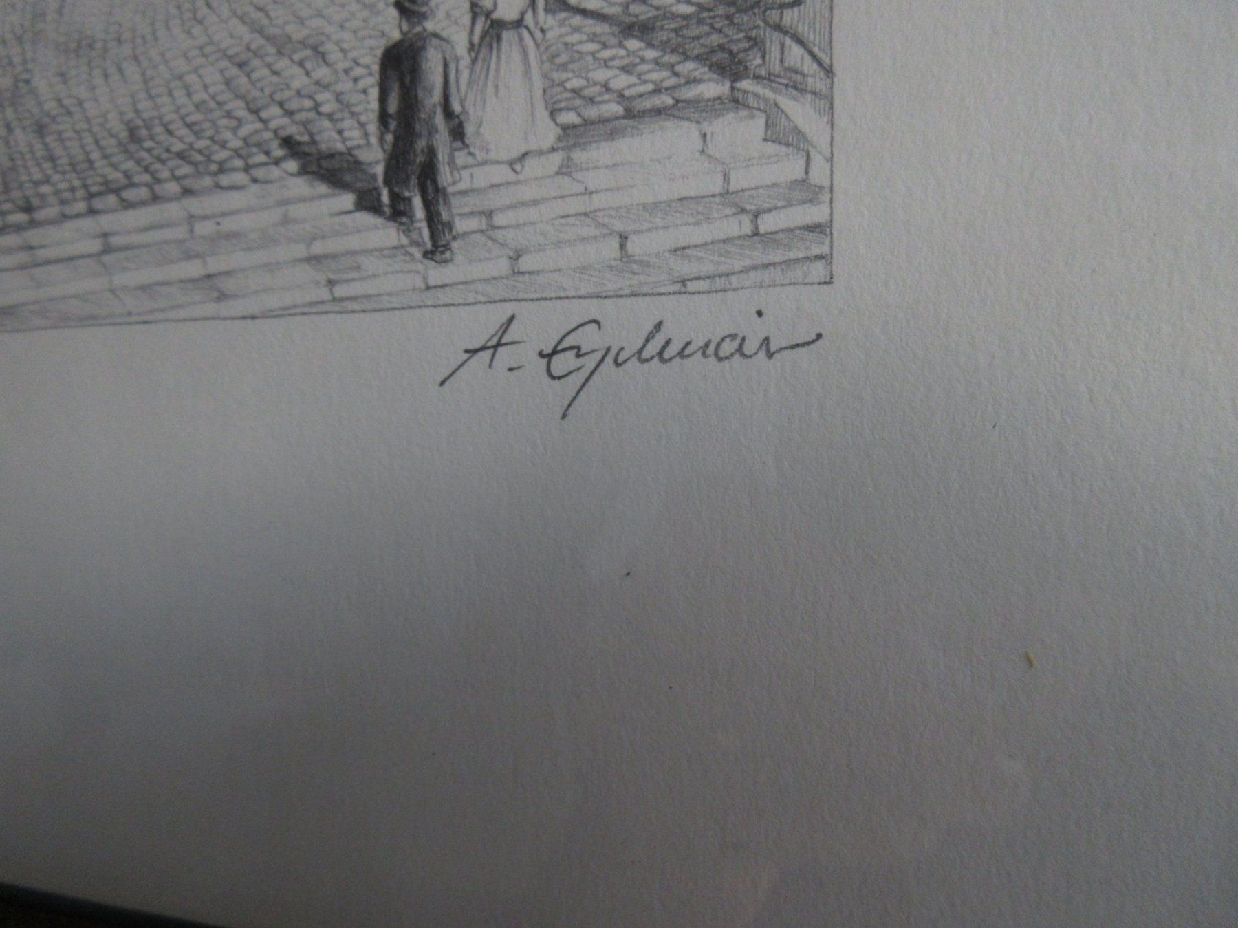 Grafica & Litografie: Graz Mausoleum, Lithografie E.A., Künstlerexemplar – Usato da Binningen venduto da mondoantico 4