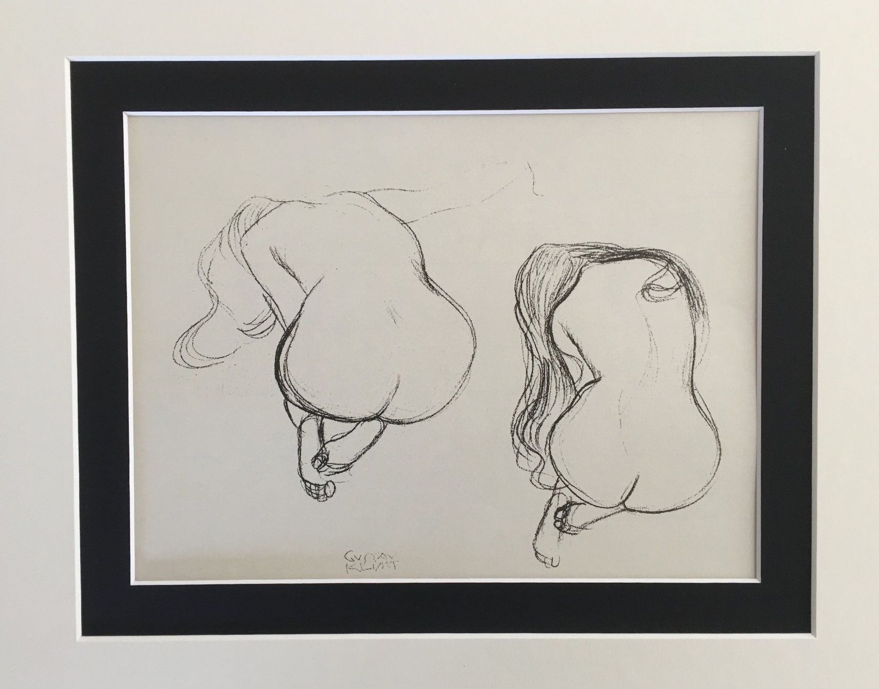 Grafica & Litografie: Gustav Klimt      "2 Studien"   DRUCK – Usato da Nennigkofen venduto da juhit