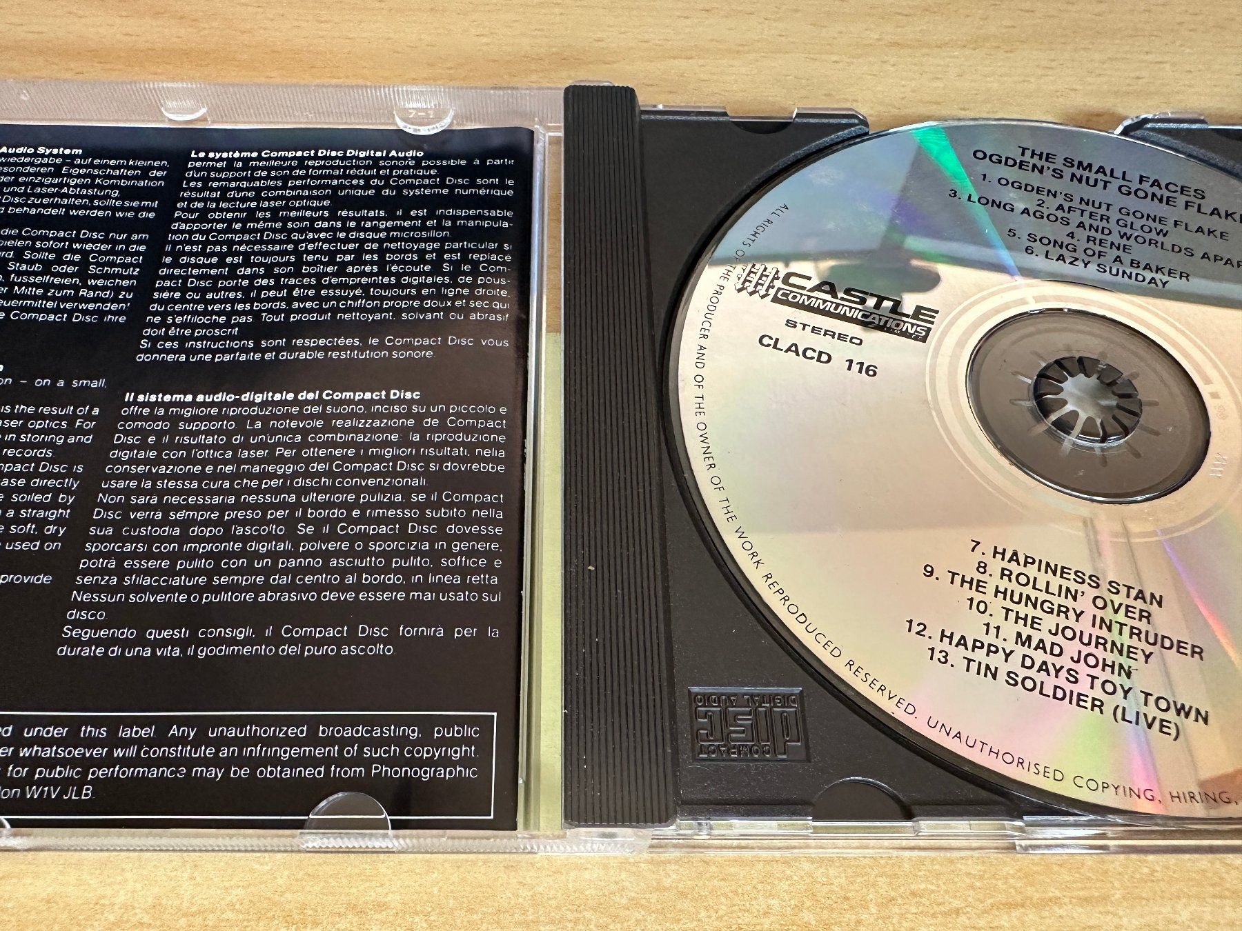 CD: F6 Small Faces – Ogden's Nut Gone Flake – Usato da Rikon im Tösstal venduto da Alpenmutz 2