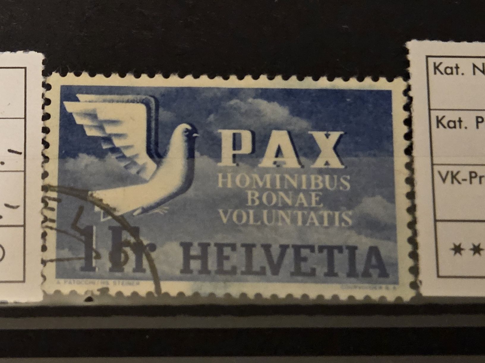 Alle Briefmarken: 9mal SBK 270 Kat.900.- PAX – Gebraucht aus Wangen von Abartix 1