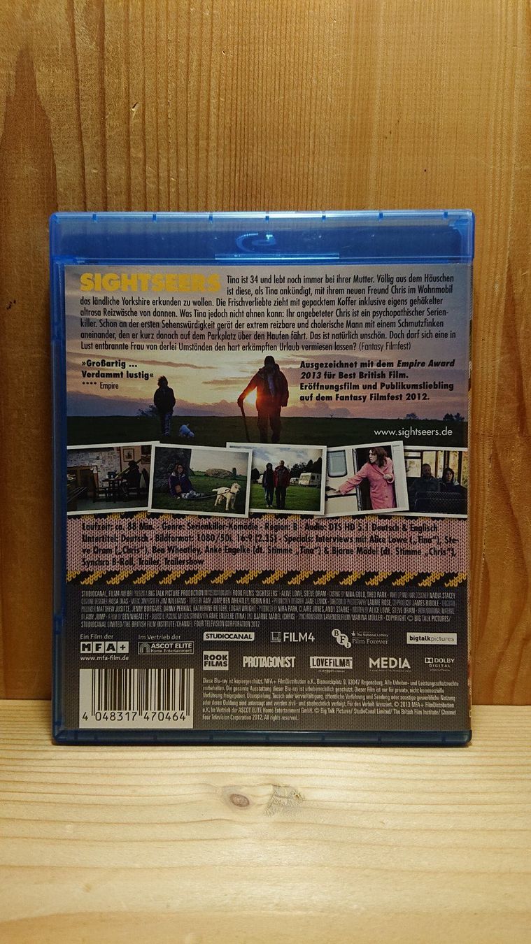 Tutti i DVDs: SIGHTSEERS Killer on Tour Blu-Ray – Usato da Wilderswil venduto da Exebub 1
