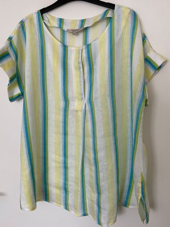 CLARINA 100% Leinen Bluse Gr 40 wie neu