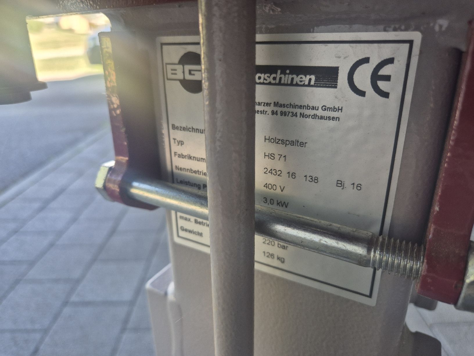 Tutte le macchine: Holzspalter BGU HS 71 400V – Usato da Hitzkirch venduto da VintageForst 6