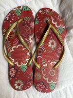 Havaianas, Tongs femme, Taille 40, Motifs d'été, Rouge