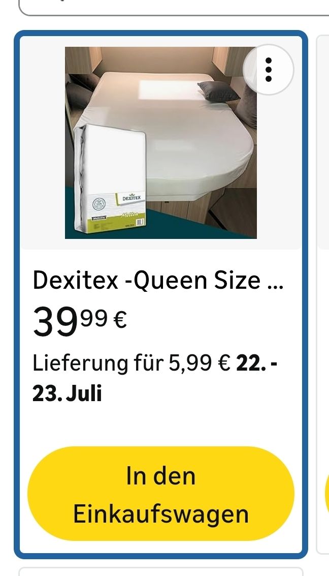 Bettwäsche: Molton für Queensbett Wohnmobil oder Wohnwagen. – Neu (gemäss Beschreibung) aus Basel von RiRa1961 6