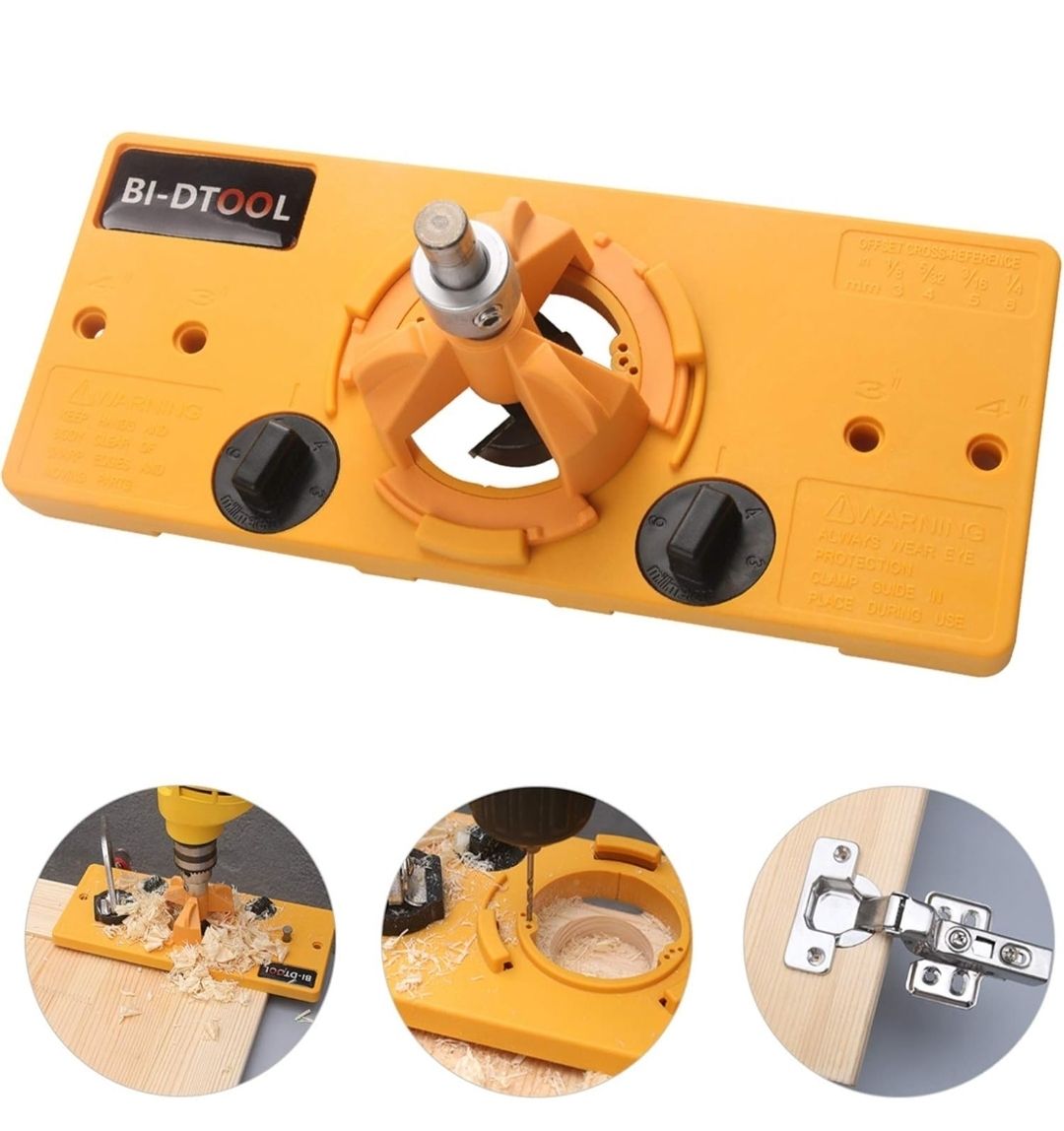 Tutti gli attrezzi: BI-DTool Scharnier Bohrschablone 35mm neu – Nuovo e nell'imballaggio originale da Basel venduto da ego_m6pr