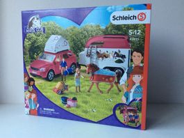 SCHLEICH Horse Club Pferd mit Auto und Anhänger - 42535