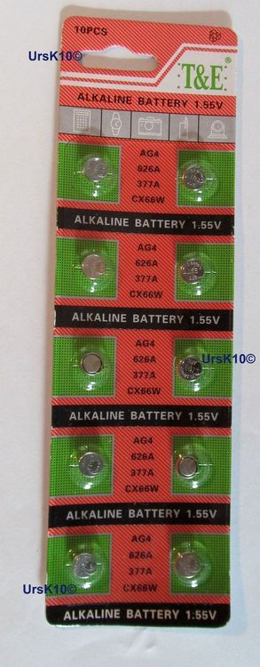 Set 10 Batterie Alcaline LR626/AG4 - 1,5 V - Foto 12