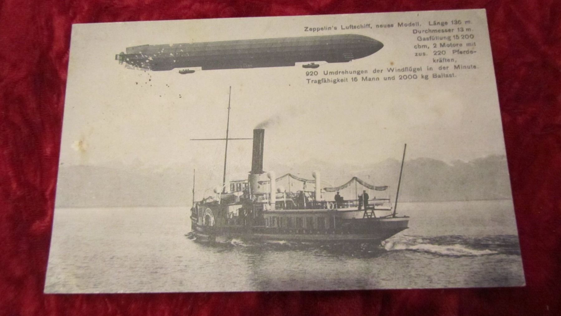 Cartoline postali: Zeppelin und Dampfschiff – Usato da Bischofszell venduto da Joachim-115