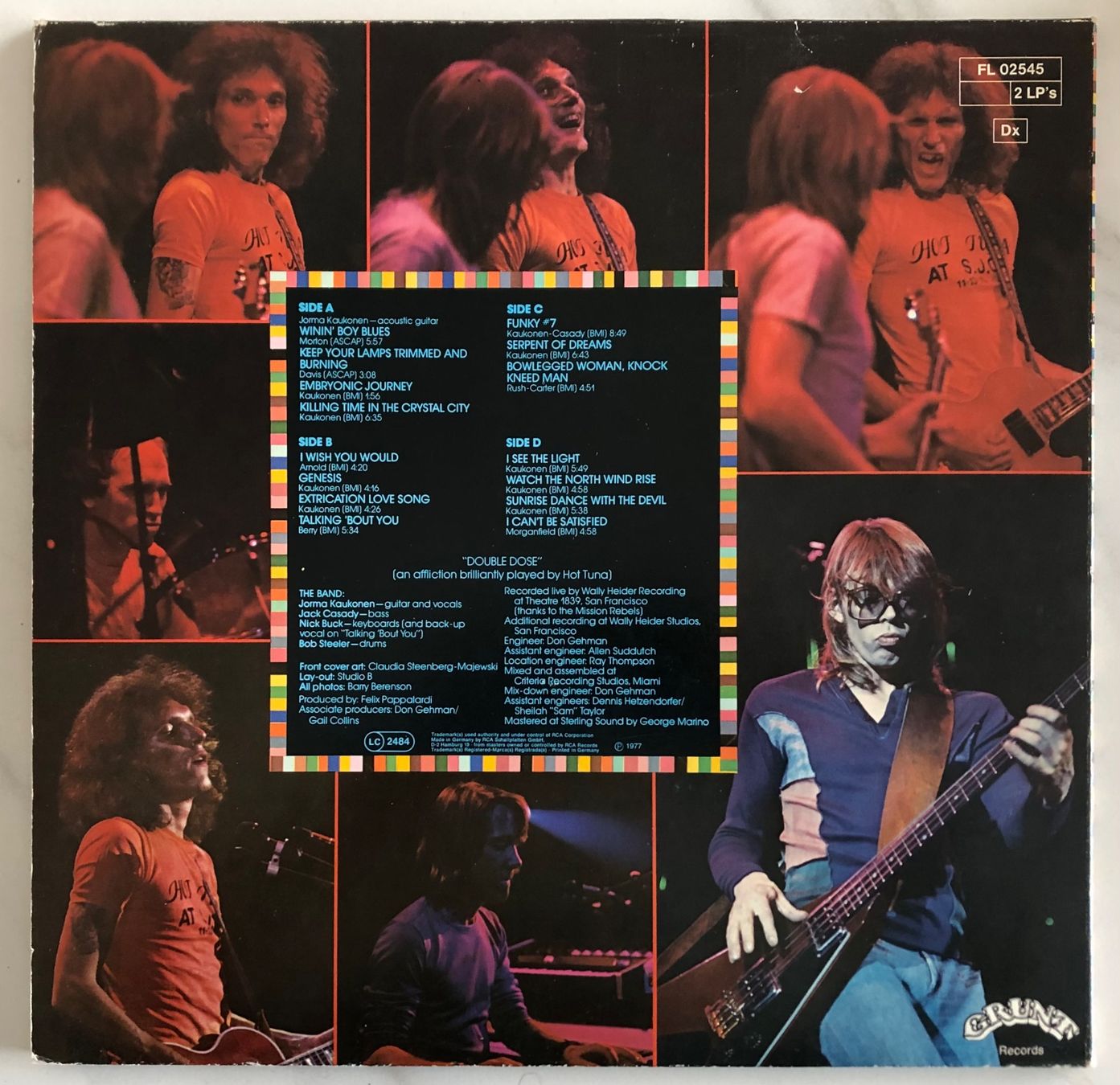 Dischi in vinile: HOT TUNA - DOUBLE DOSE – Usato da Poliez-Pittet venduto da Newtown-Records 1