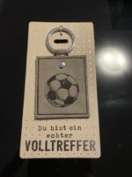 Schlüsselanhänger "Volltreffer" Fussball - Super Geschenk!