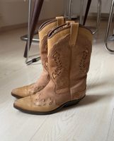 Hellbraune Cowboy / Cowgirl Boots Stiefel