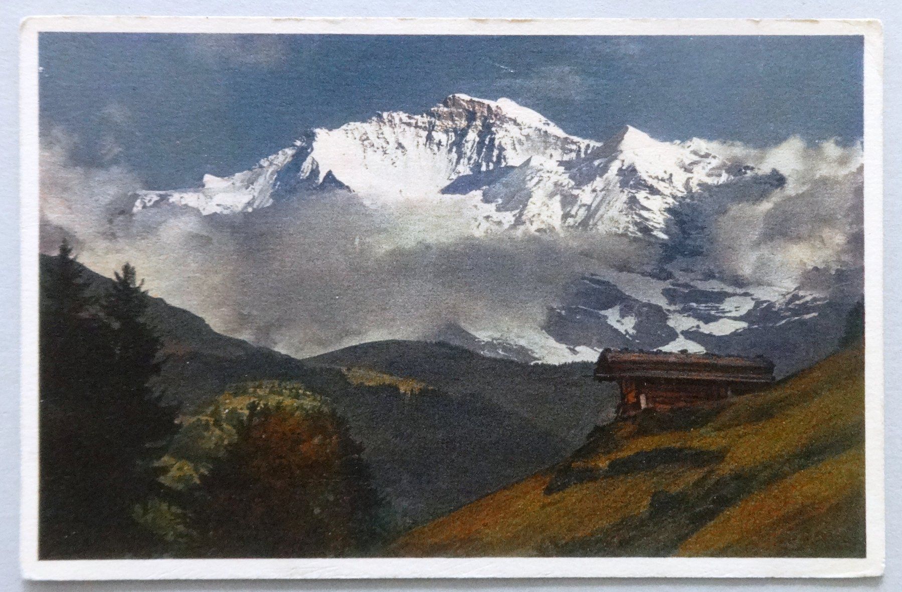Cartoline postali: Die Jungfrau im Abendlicht – Usato da Fétigny venduto da Billy2miny
