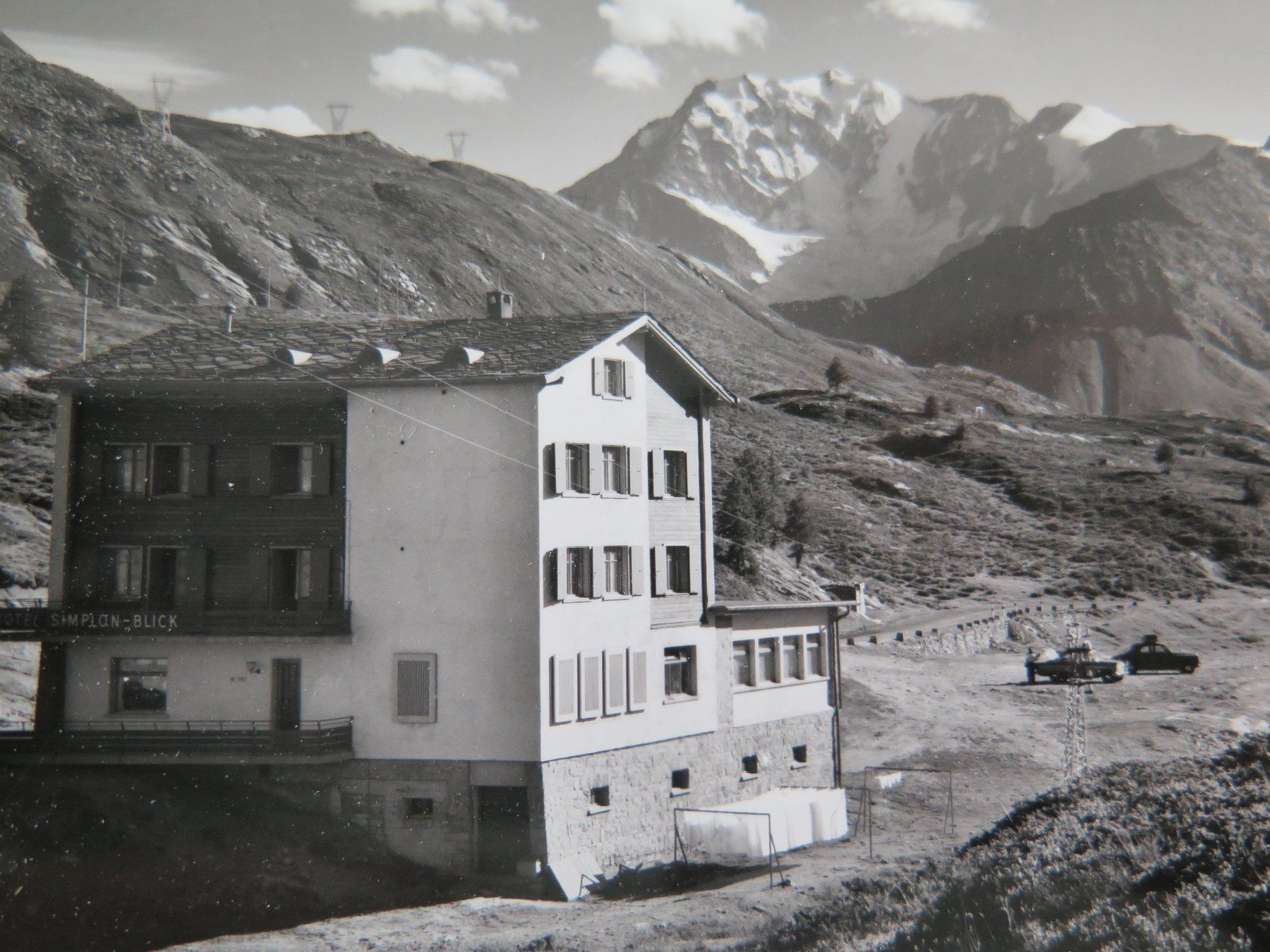 Cartoline postali: SIMPLON - HOTEL SIMPLONBLICK SIMPLONPASS – Usato da Wittenbach venduto da lipasal 1