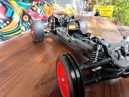 RC Buggy Tamiya Racing Fighter Chassis neu aufgebaut 1:10