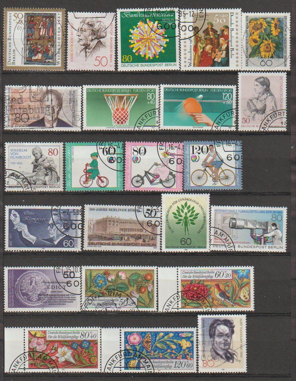 Alle Briefmarken: Allemagne divers thèmes bon état – Gebraucht aus Crans-Montana von kira56