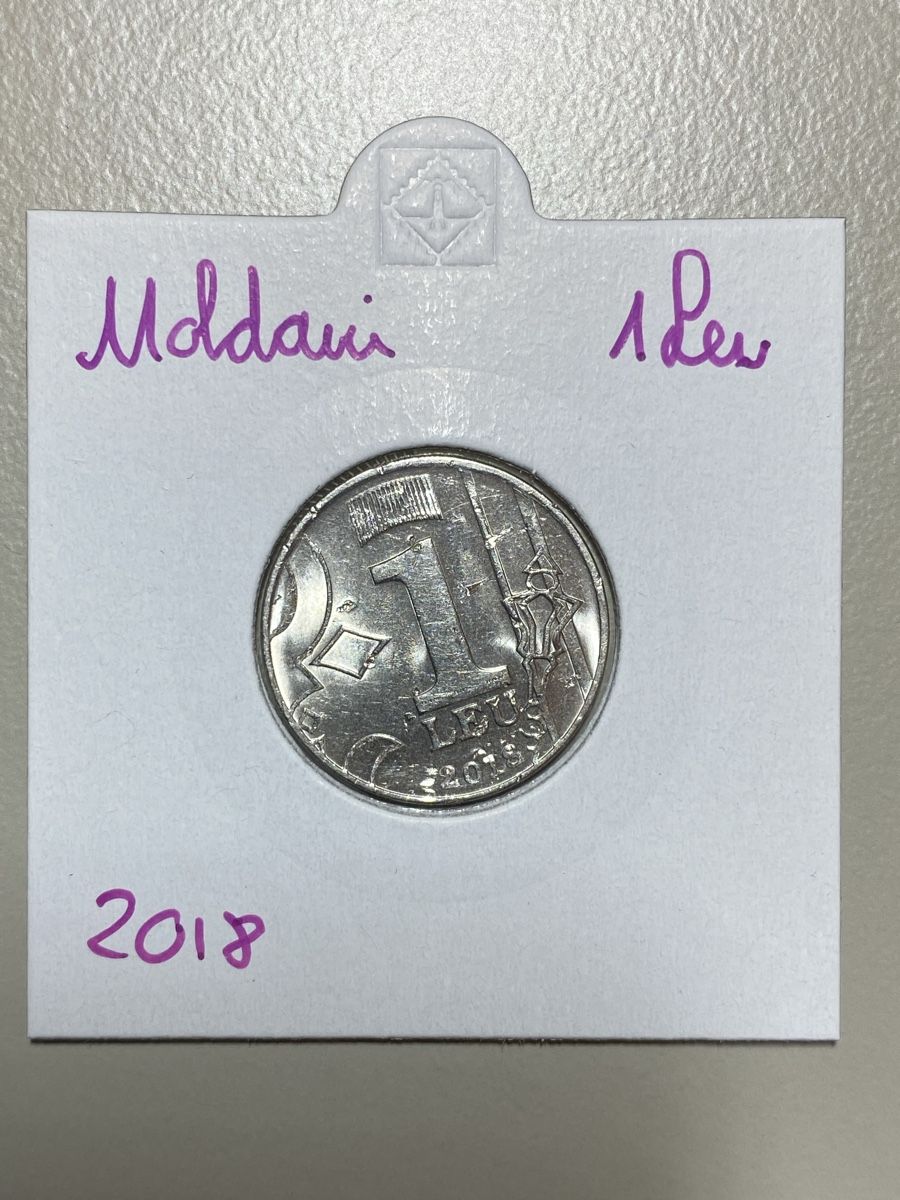Tutti le monete: Moldavie - 1 Leu - 2018 – Usato da Payerne venduto da Mike1682