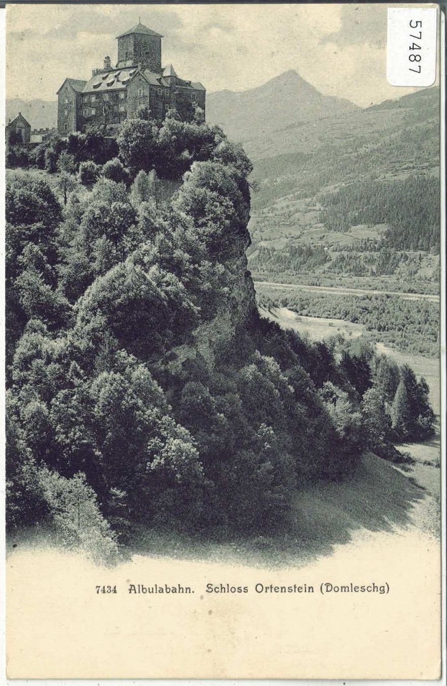 Cartes postales: Albulabahn - Schloss Ortenstein - Domleschg – D'occasion à Ettingen par Kartenplanet
