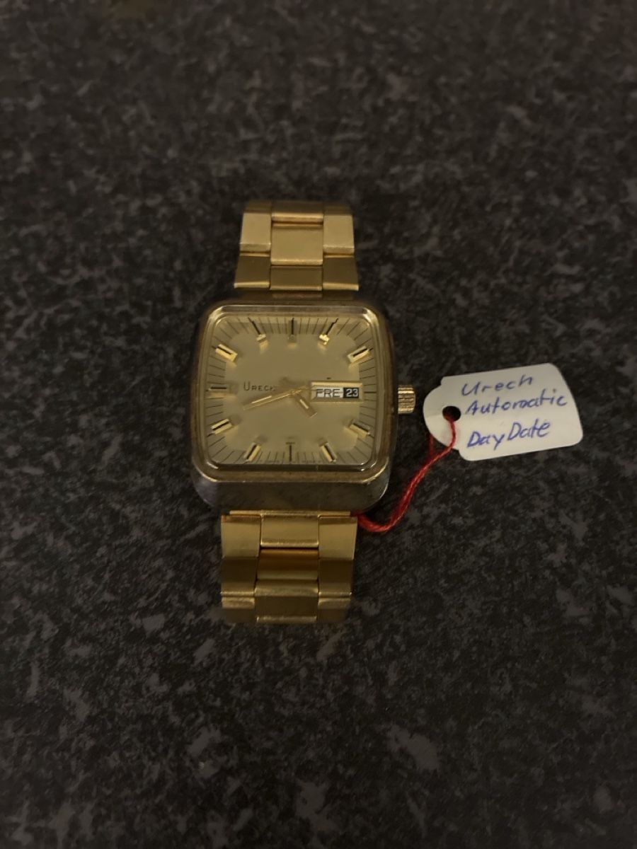 Orologi: Urech Automatic Day Date Herren Uhr Goldfarben – Usato da Chur venduto da jasi18