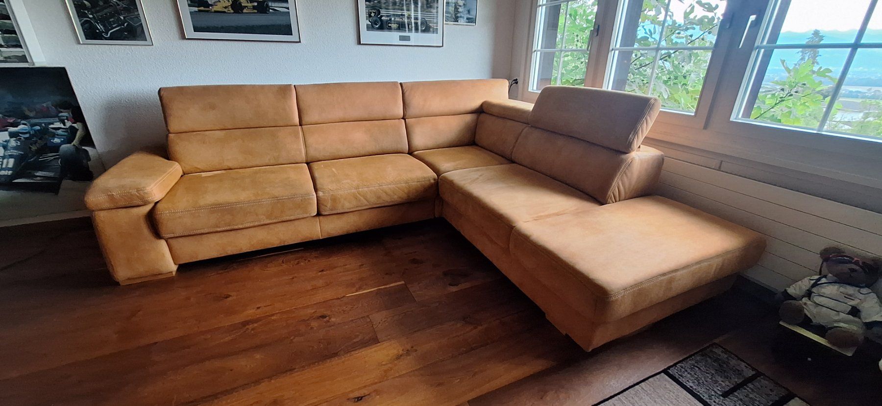 Divani: Polstergarnitur /Ecksofa Microfaser Braun 175cm x 230cm – Usato da Rebstein venduto da Type25 8