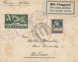 SLH SF 25.8 c Genf - Mailand 1925