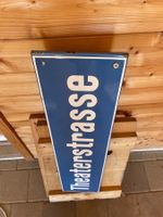Original Theaterstrasse Strassenschild - Rarität!